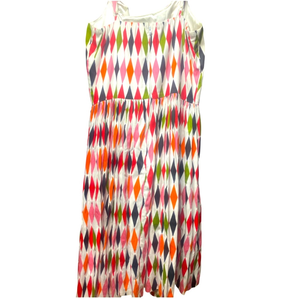 Pinup Couture Harlequin Geometric Patterned Dress - Picture 9 of 14